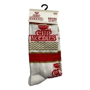 Odd Sox Unisex Cup Noodles Soup Novelty Crew Socks Funny Retro 80s 90s Theme
